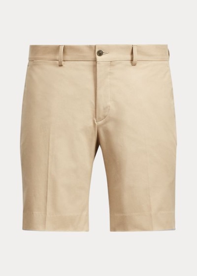 Pantalones Cortos Ralph Lauren Hombre Kaki - Straight Fit - YTVES2341